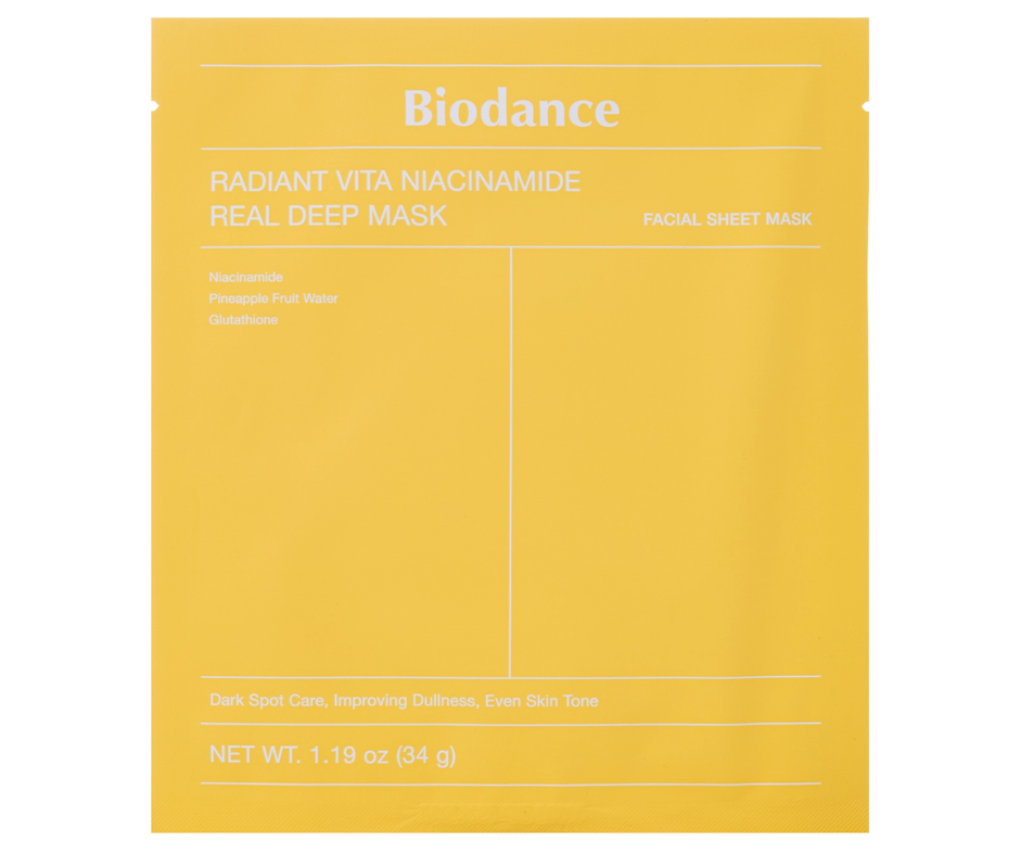 Biodance Radiant Vita Niacinamide Real Deep Mask 1ks 34g