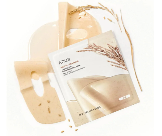 Anua Rice 70 Glow Collagen Mask 38g