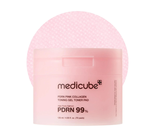Medicube Pdrn Pink Collagen Toning Gel Toner Pad 70 Pads 120ml