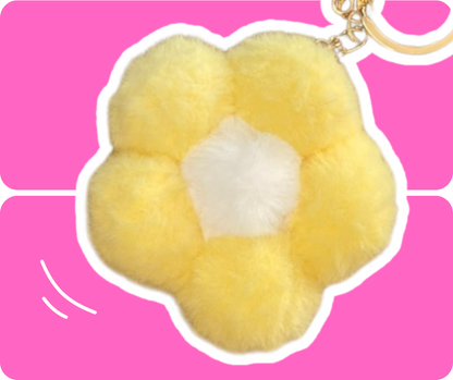 Plyšová Yellow Kvetina Prívesok 50g